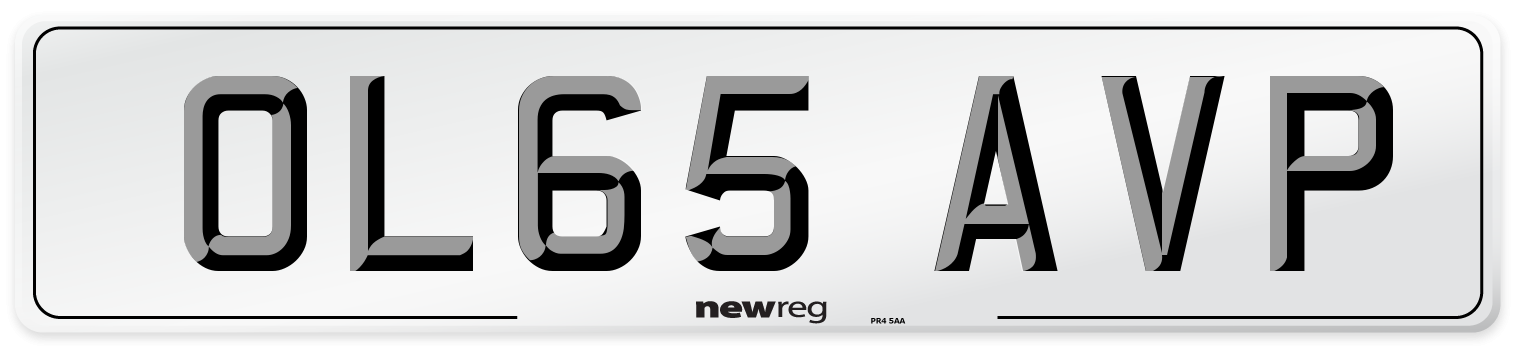 OL65 AVP Number Plate from New Reg